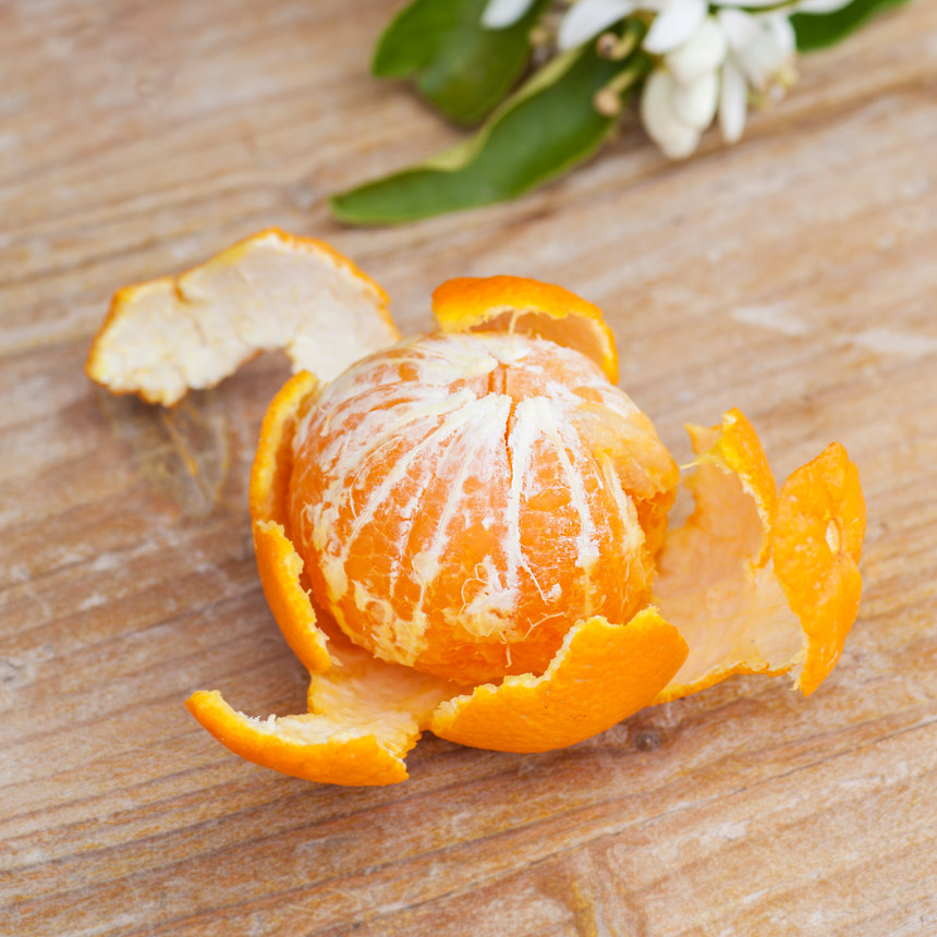Mandarina pelada